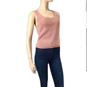 Armani Exchange old rose sleeveless knit top /blouse size:M
